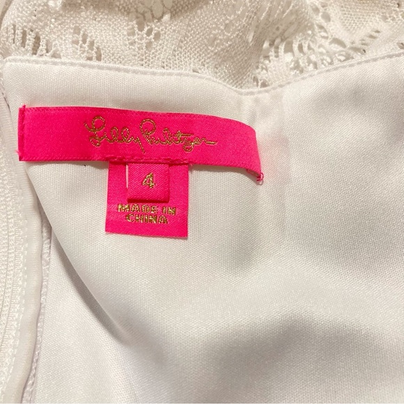 Lilly Pulitzer Nolea White Sleeveless Midi Dress with Peplum - Picture 8 of 16